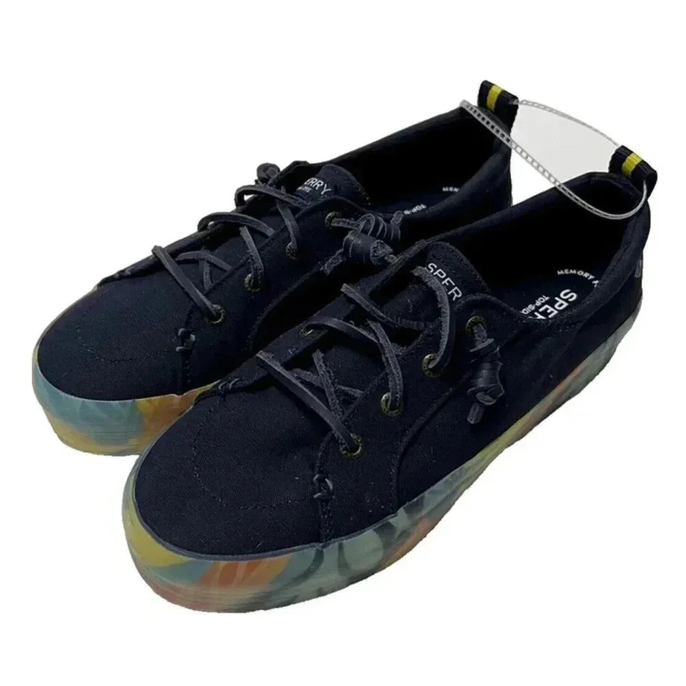 NEW Sperry Women's Crest Platform Loafers / Slip On Shoes US 7.5 - Navy Blue